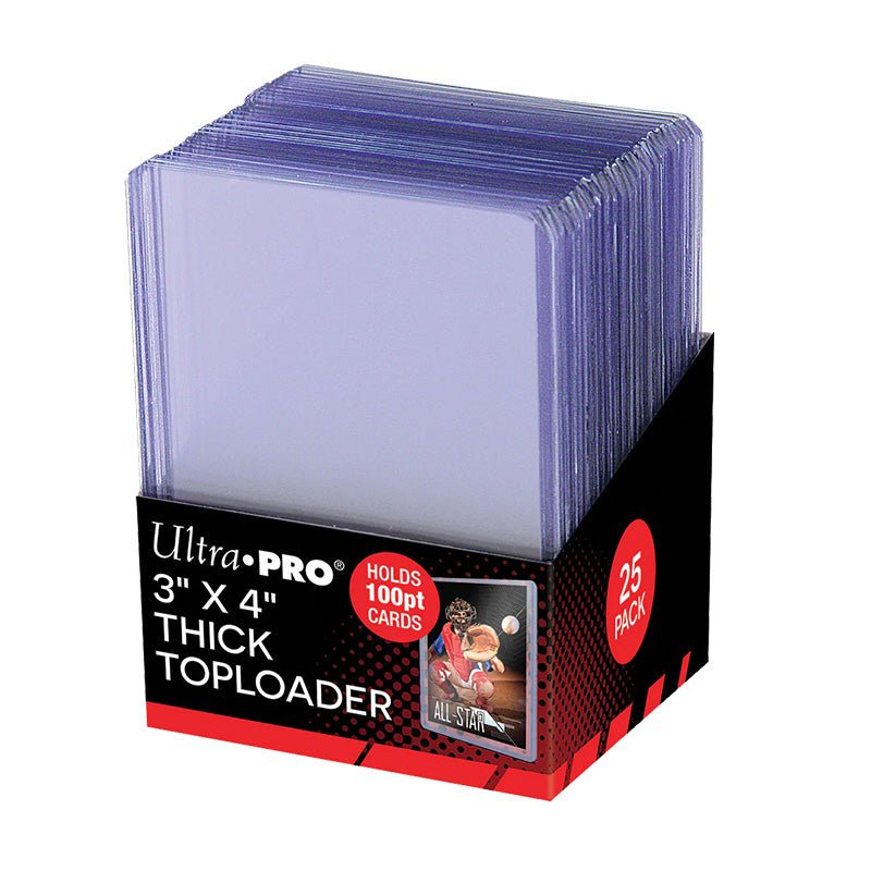 Ultra PRO 3" x 4" Clear Thick 100PT Toploaders (25ct)
