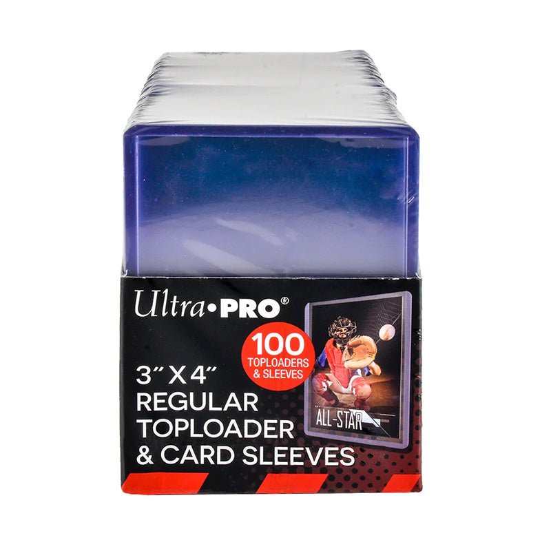 Ultra PRO 3" x 4" Regular Toploaders and Soft Sleeves Bundle (100ct) for Standard Size Cards