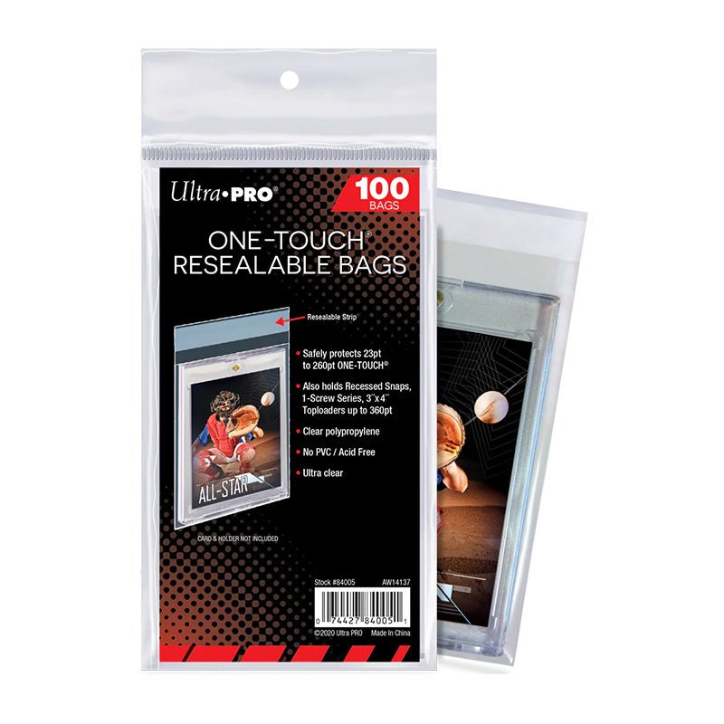 Ultra PRO ONE-TOUCH Resealable Bags (100ct)