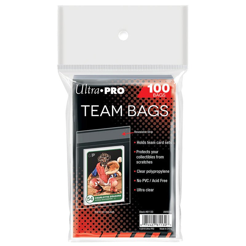 Ultra PRO Team Bags Resealable Sleeves (100ct)