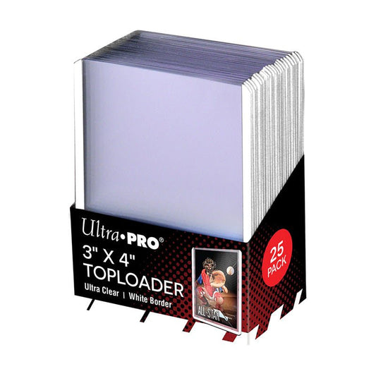 Ultra PRO 3" x 4" Color Border Toploaders (25ct) for Standard Size Cards